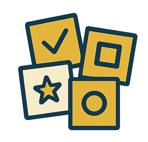 Icon representing different writing task types