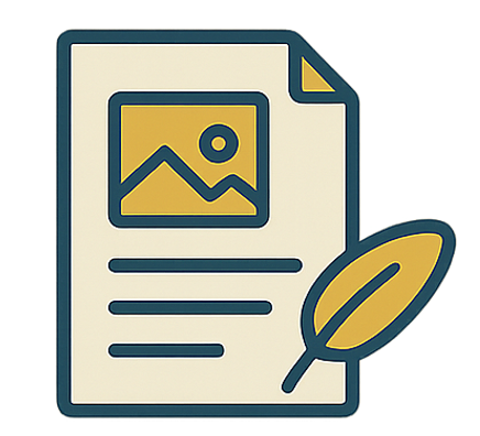 Icon representing descriptive writing